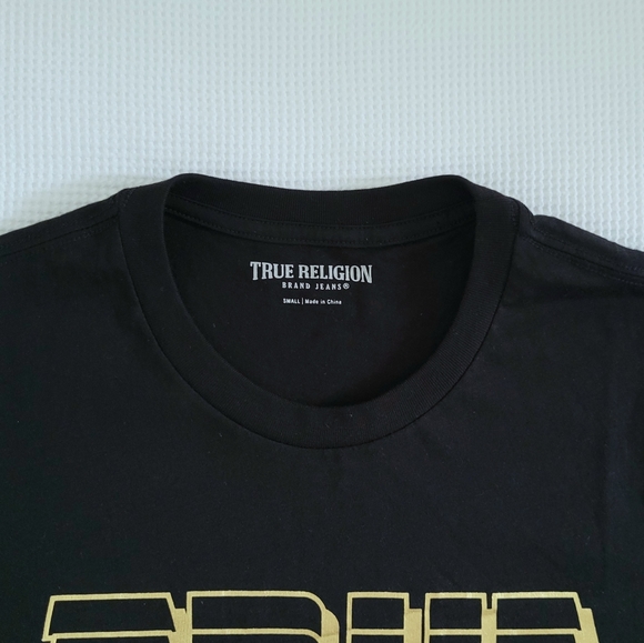 True Religion🙏 Black🖤 Graphic Logo Tee👕 - NWT - Picture 4 of 11
